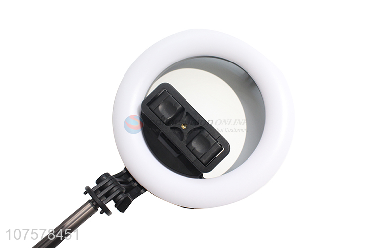 High quality mobile phone live broadcast led ring light selfie tripod with 3 colors changing