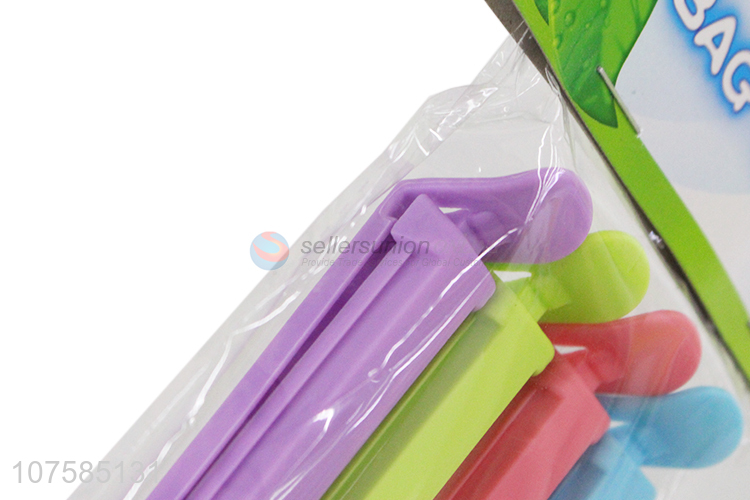 Hot Sale 4 Pieces Plastic Bag Clip Food Bag Seal Clip