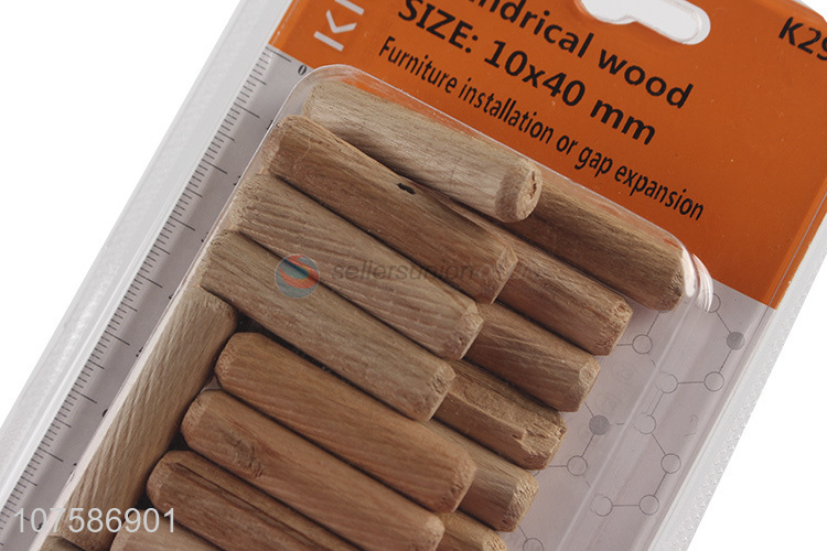 Cheap and good quality 10*40mm cylindrical wood