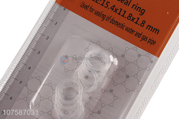 Factory sell 15.4*11.8*1.8mm white silicone seal ring for sealing