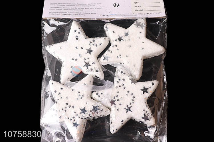 Good Sale 4 Pieces Foam Stars Christmas Decoration Ornaments