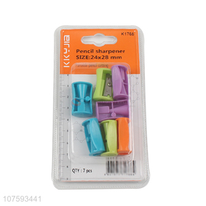 Wholesale school supplies plastic pencil sharpener eyebrow pencil sharpener