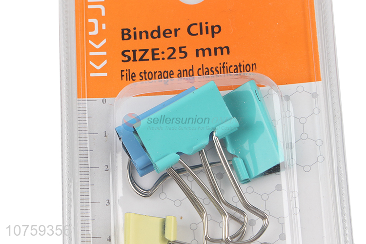 Good sale 25mm colorful binder clips paper binder clips office stationery