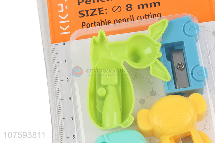 Most popular animal shape plastic pencil sharpener for children