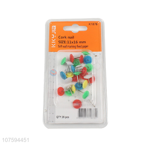 High quality office flat round head push pins thumbtacks