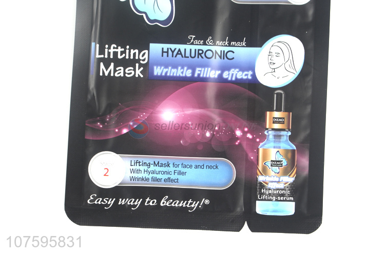Newwest Lifting-Mask For Face And Neck With Hyaluronic Filler Wrinkle Filler Effect
