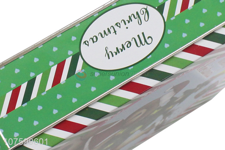 Fashion Colorful Square Tin Box Christmas Candy Box