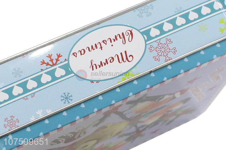 Latest Colorful Christmas Gift Box Square Tin Box