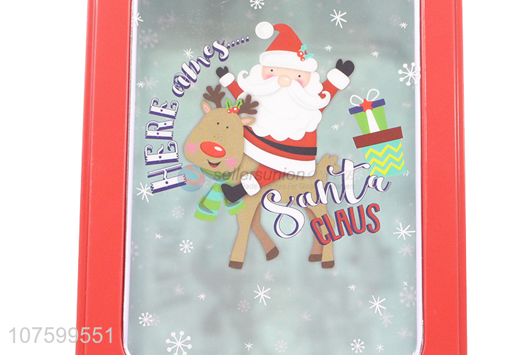 New Arrival Colorful Rectangle Christmas Tin Box Gift Box