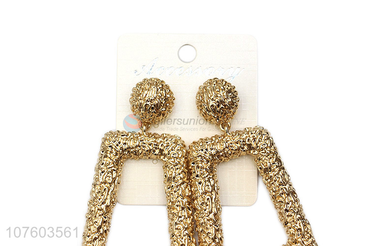 Good sale geometric chunky alloy statement earrings alloy ear studs