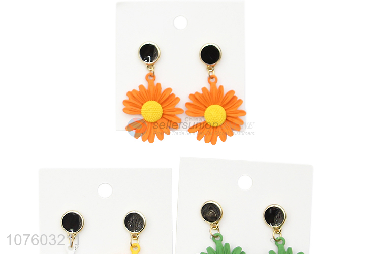 Hot sale fashion daisy earrings daisy ear studs flower earrings