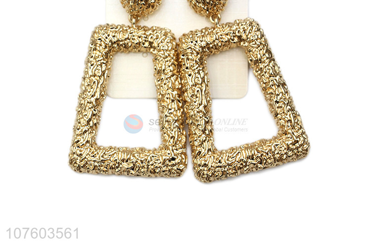 Good sale geometric chunky alloy statement earrings alloy ear studs