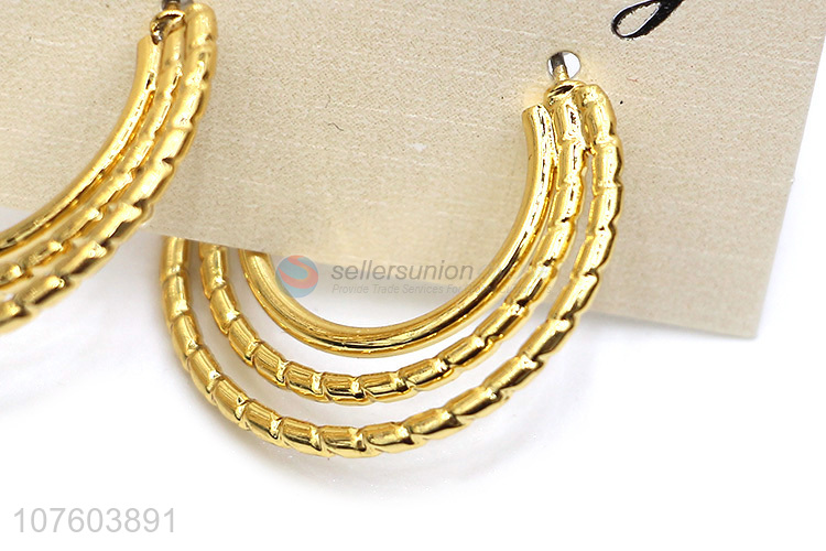 High quality round circle earrings popular women earrings