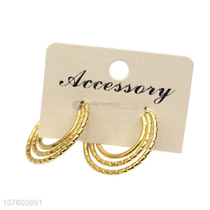 High quality round circle earrings popular women earrings