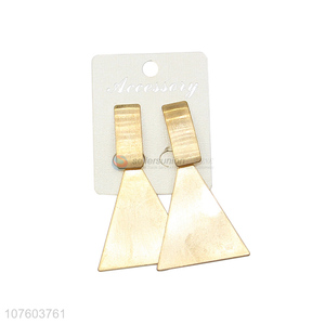 Fashion gold geometric statement earrings women alloy earrings