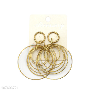 Hot products multiple hoop earrings women circle earrings jewelry