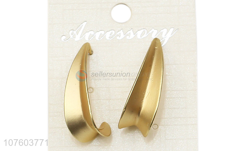 Low price chunky alloy earrings stylish hoop alloy earrings