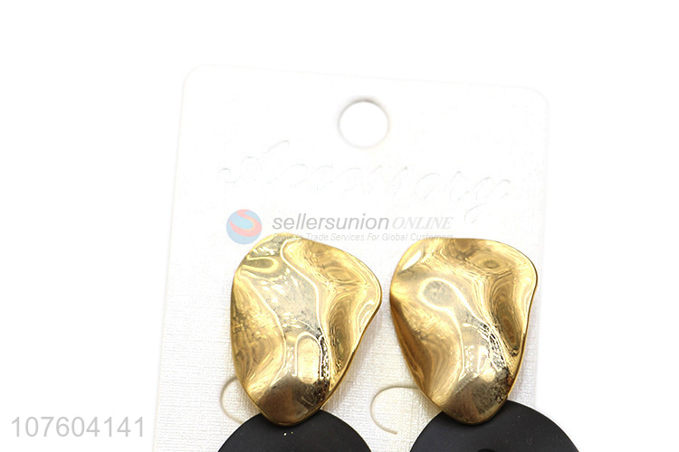 Factory direct sale irregular metal earrings stylish alloy earrings