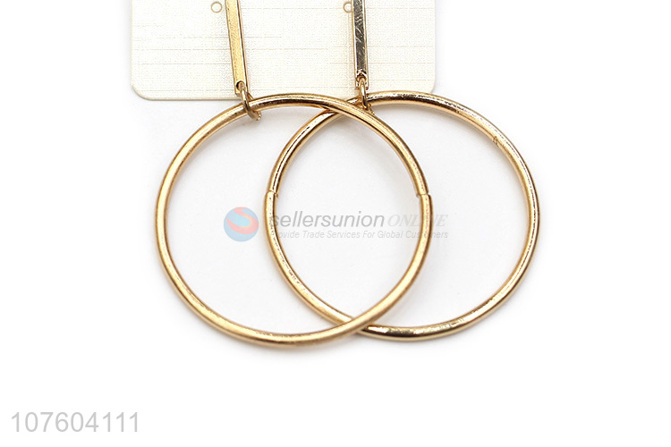 High quality gold circle earrings metal hoop earrings for sale