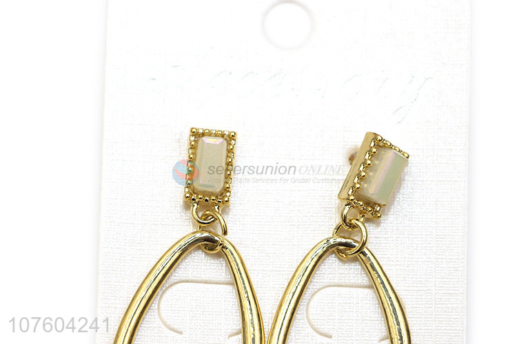 Good quality irregular chunky alloy earrings fashion ornament jewelry