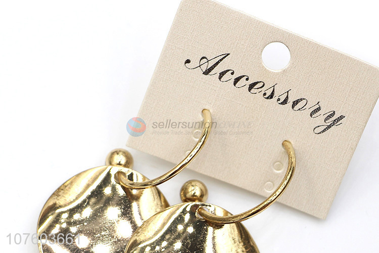 New products gold drop earrings personalized alloy earrings