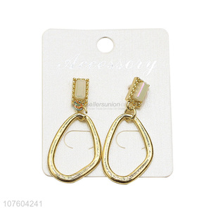 Good quality irregular chunky alloy earrings fashion ornament jewelry