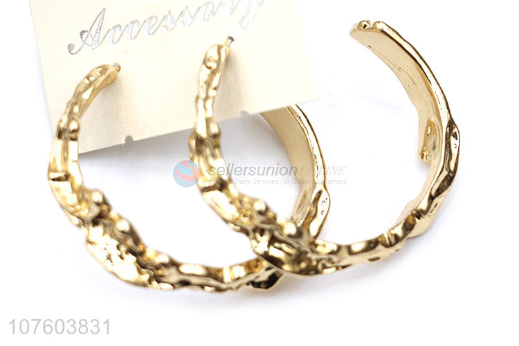 Promotional chunky alloy earrings stylish earrings for ladies