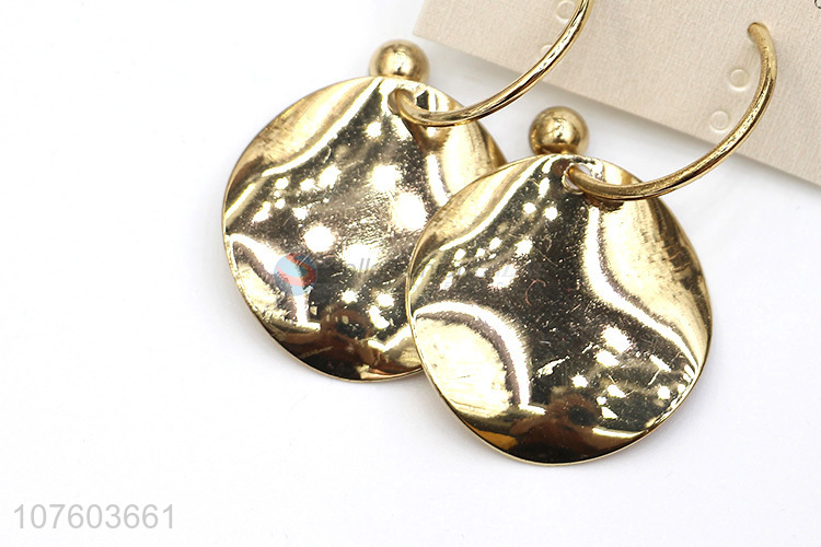 New products gold drop earrings personalized alloy earrings