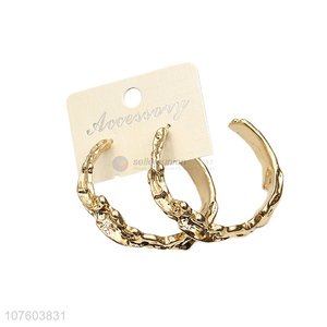 Promotional chunky alloy earrings stylish earrings for ladies