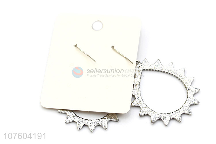 Yiwu factory geometric alloy earrings personalized earrings for ladies