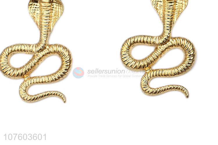 New design personalized cobra snake alloy earrings fashion jewelry