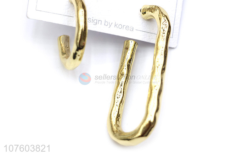 New design chunky alloy earrings modern earrings for women