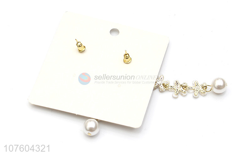 New products elegant flower drop earrings fairy temperament earrings