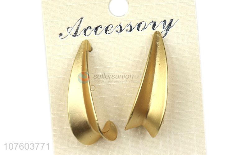 Low price chunky alloy earrings stylish hoop alloy earrings