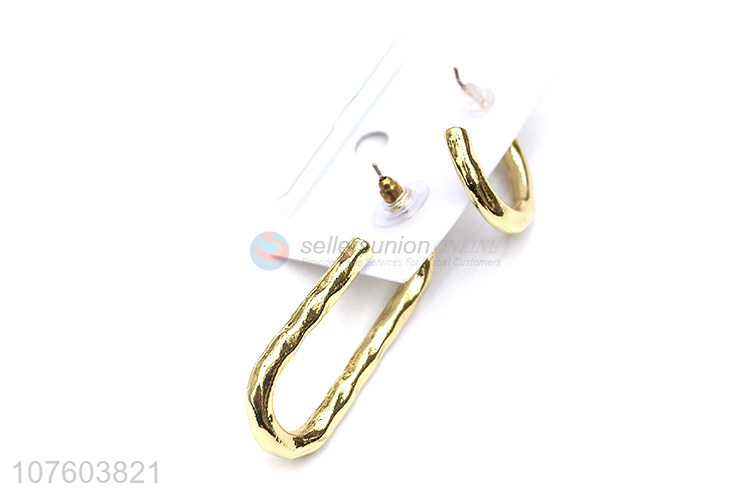 New design chunky alloy earrings modern earrings for women