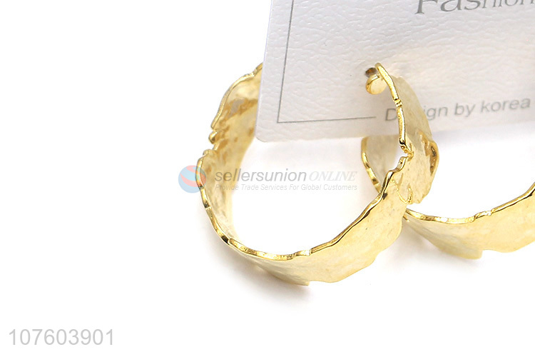 Best selling chunky hoop earrings stylish earrings for ladies