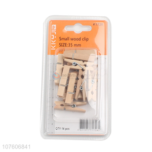 Wholesale 14 Pieces Small Wood Clip Best Photo Clip