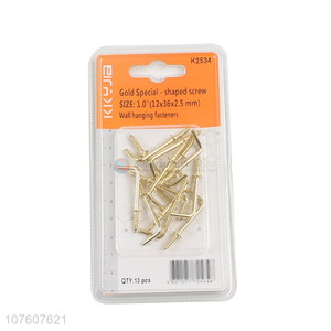 Personalized Design Copper Plating L Screw Gold Special-Shaped Screw