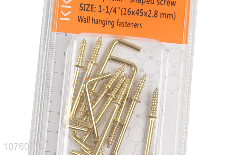 Latest Copper Plating Hook Screw Gold Special-Shaped Screw