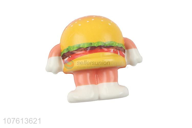 Yellow Anthropomorphic hamburger imaginative elastic rebound toy