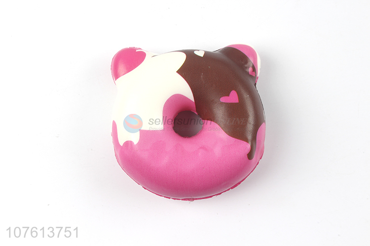 New products Cuet ears chocolate donut shape toy slow rebound toy