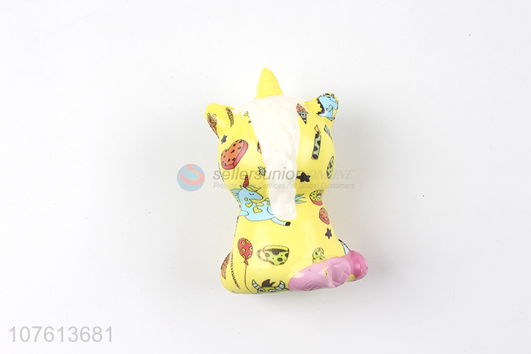 Hot selling colorful yellow cartoon rebound toy