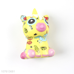 Hot selling colorful yellow cartoon rebound toy
