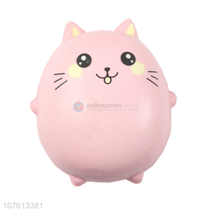 Lastest Arrival Pink Cat Flexible Rebound Toy