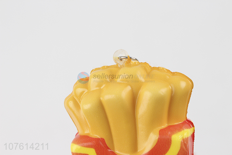 New Design Funny Expression French Fries Shape Rebound Toy