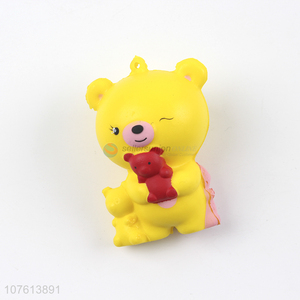 Low Price Yellow Bear shape decompression toy slow rebound toy