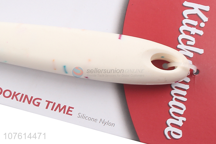 Factory price creative stainless steel handle silicone skimmer mesh strainer