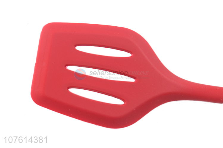 Low price heat resistant non-stick 100% silicone slotted turner