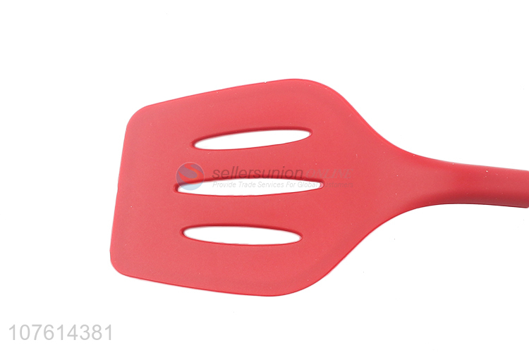 Low price heat resistant non-stick 100% silicone slotted turner