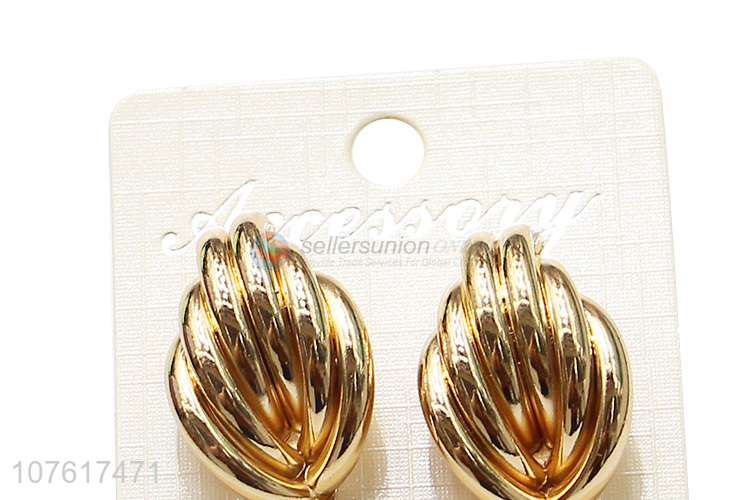 Cool Design Gold Metal Ear Stud Fashion Women Earring